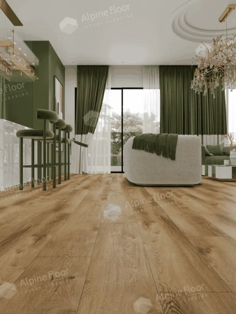 Инженерная кварц-виниловая плитка Alpine floor Премиум 12 (PREMIUM 12) Дуб Карте ECO 24-7